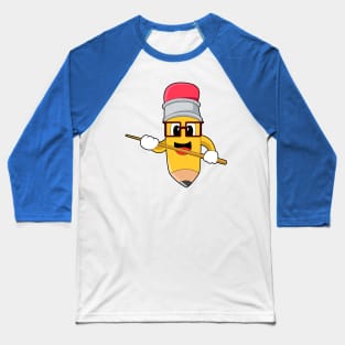 Pencil Teacher Pointer Baseball T-Shirt